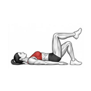 Single-leg bridge · left movement illustration