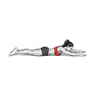 Prone swimmer movement illustration