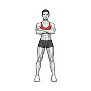 Standing torso rotation movement illustration
